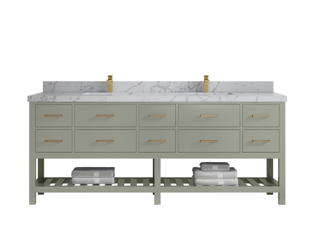 Parker 84 in. W x 22 in. D Double Sink Bathroom Vanity - Willow Bath and Vanity