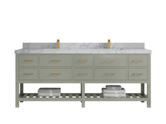 Parker 84 in. W x 22 in. D Double Sink Bathroom Vanity - photo 40