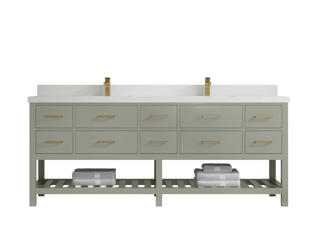 Parker 84 in. W x 22 in. D Double Sink Bathroom Vanity - Willow Bath and Vanity