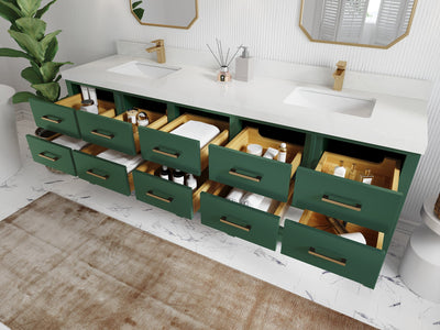 Parker 84 in. W x 22 in. D Double Sink Bathroom Vanity - Willow Bath and Vanity