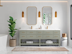 Parker 84 in. W x 22 in. D Double Sink Bathroom Vanity - photo 4