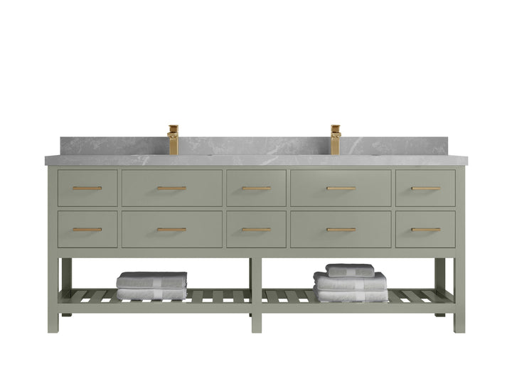 Parker 84 in. W x 22 in. D Double Sink Bathroom Vanity - photo 30