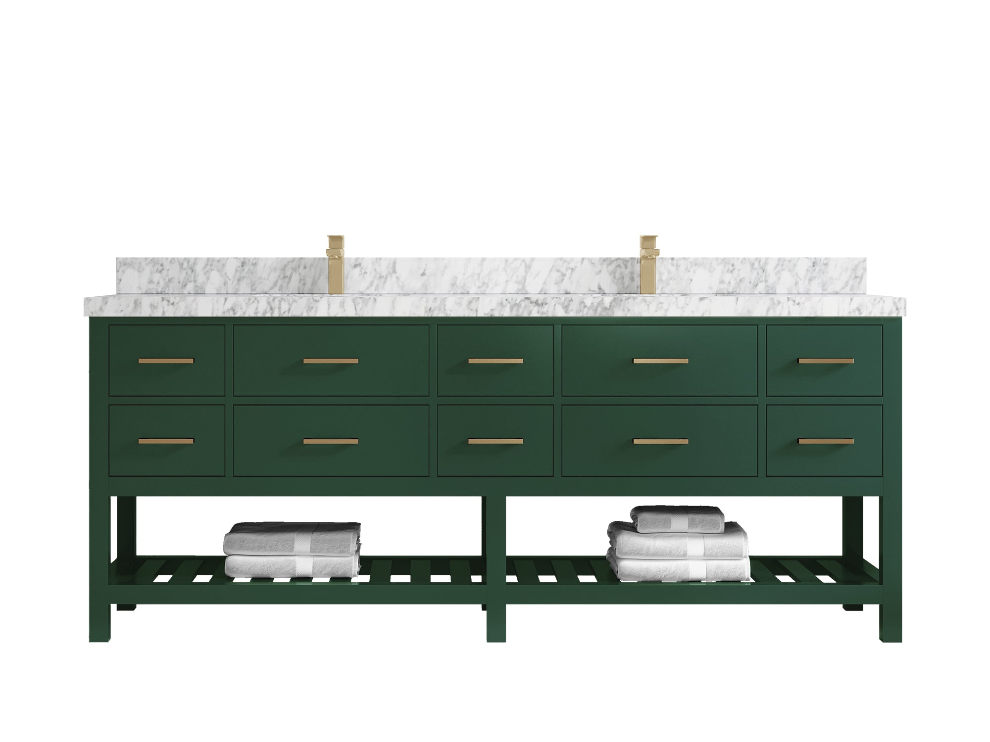 Parker 84 in. W x 22 in. D Double Sink Bathroom Vanity - Willow Bath and Vanity