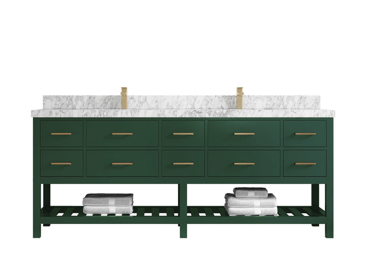 Parker 84 in. W x 22 in. D Double Sink Bathroom Vanity - photo 8