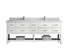 Parker 84 in. W x 22 in. D Double Sink Bathroom Vanity - photo 22