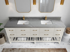 Parker 84 in. W x 22 in. D Double Sink Bathroom Vanity - photo 26