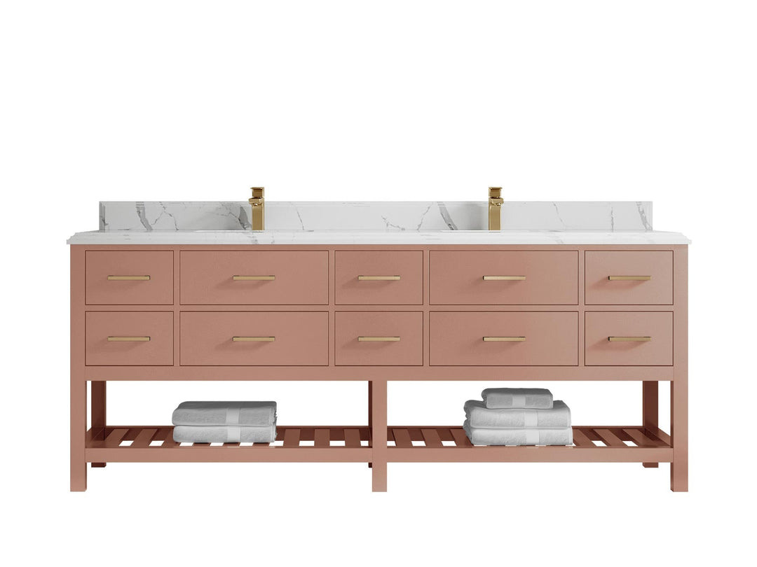 Parker 84 in. W x 22 in. D Double Sink Bathroom Vanity - Willow Bath and Vanity