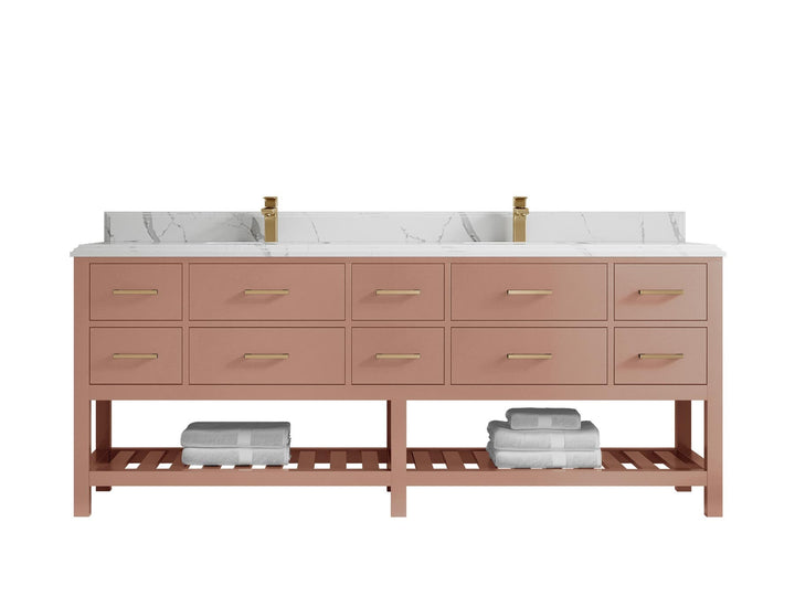 Parker 84 in. W x 22 in. D Double Sink Bathroom Vanity - photo 29