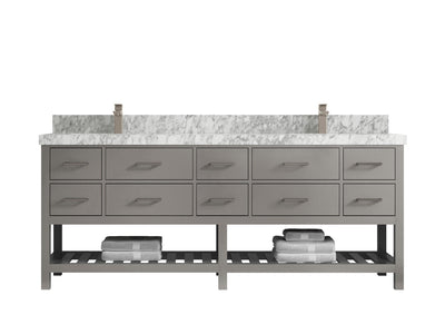 Parker 84 in. W x 22 in. D Double Sink Bathroom Vanity - Willow Bath and Vanity