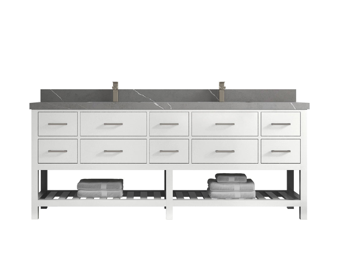 Parker 84 in. W x 22 in. D Double Sink Bathroom Vanity - Willow Bath and Vanity