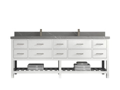 Parker 84 in. W x 22 in. D Double Sink Bathroom Vanity - photo 24