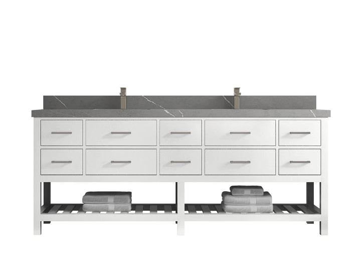 Parker 84 in. W x 22 in. D Double Sink Bathroom Vanity - photo 24
