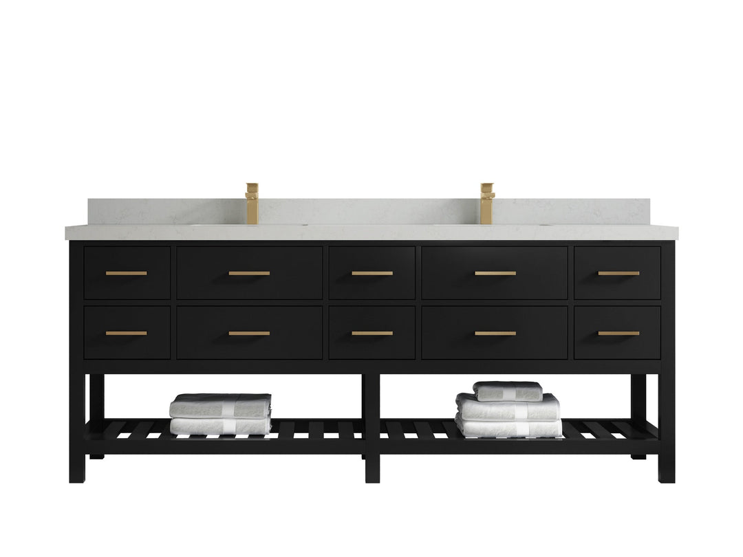 Parker 84 in. W x 22 in. D Double Sink Bathroom Vanity - Willow Bath and Vanity