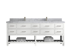 Parker 84 in. W x 22 in. D Double Sink Bathroom Vanity - photo 30