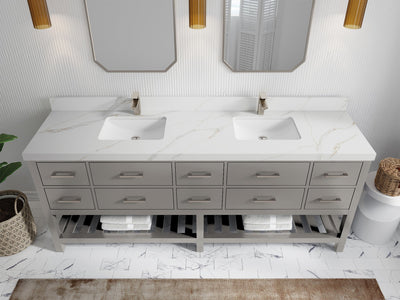 Parker 84 in. W x 22 in. D Double Sink Bathroom Vanity - Willow Bath and Vanity