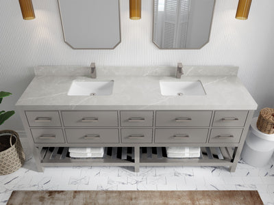 Parker 84 in. W x 22 in. D Double Sink Bathroom Vanity - Willow Bath and Vanity