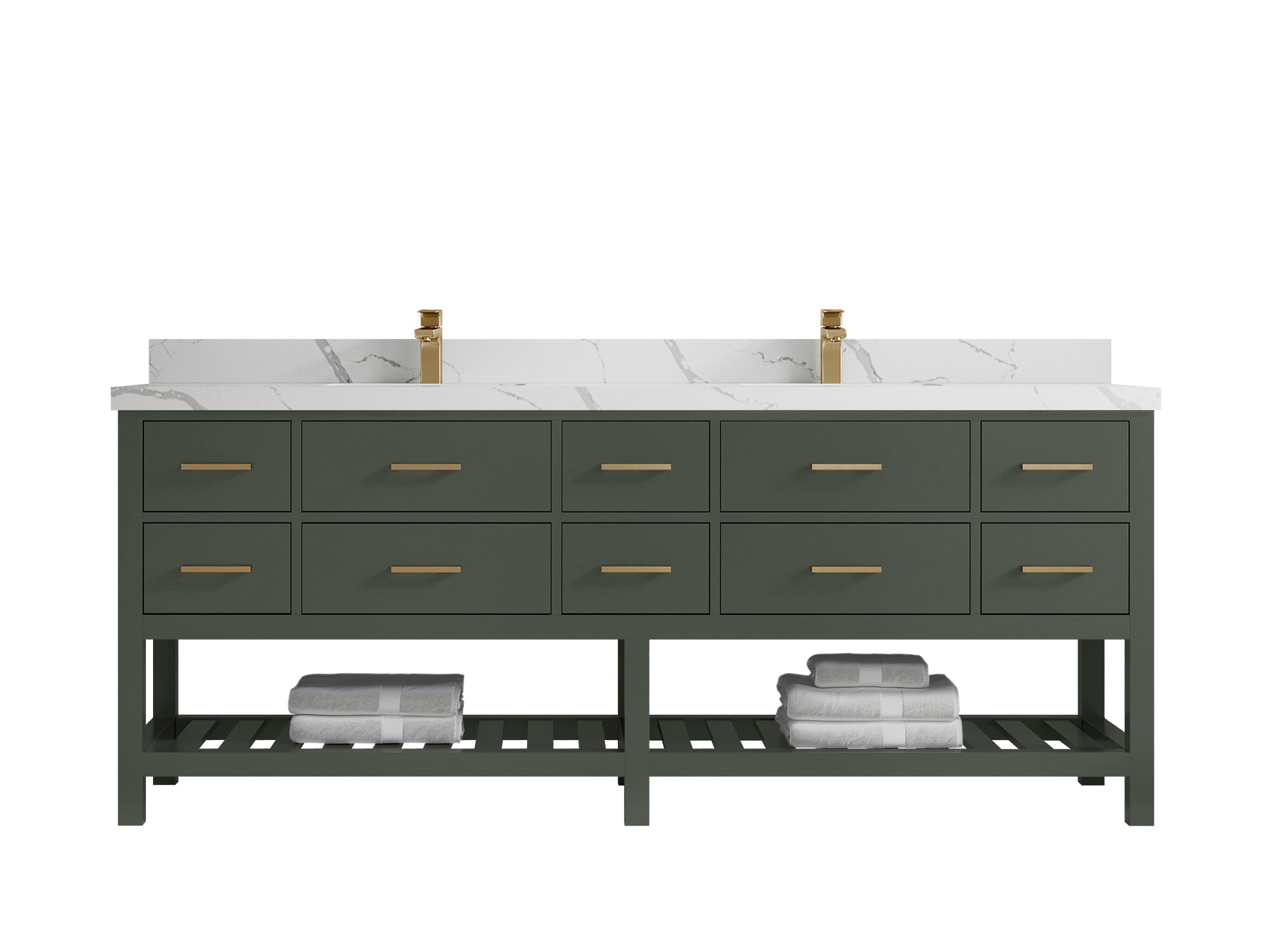 Parker 84 in. W x 22 in. D Double Sink Bathroom Vanity - Willow Bath and Vanity