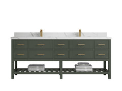 Parker 84 in. W x 22 in. D Double Sink Bathroom Vanity - photo 7