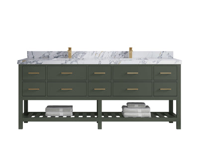 Parker 84 in. W x 22 in. D Double Sink Bathroom Vanity - Willow Bath and Vanity