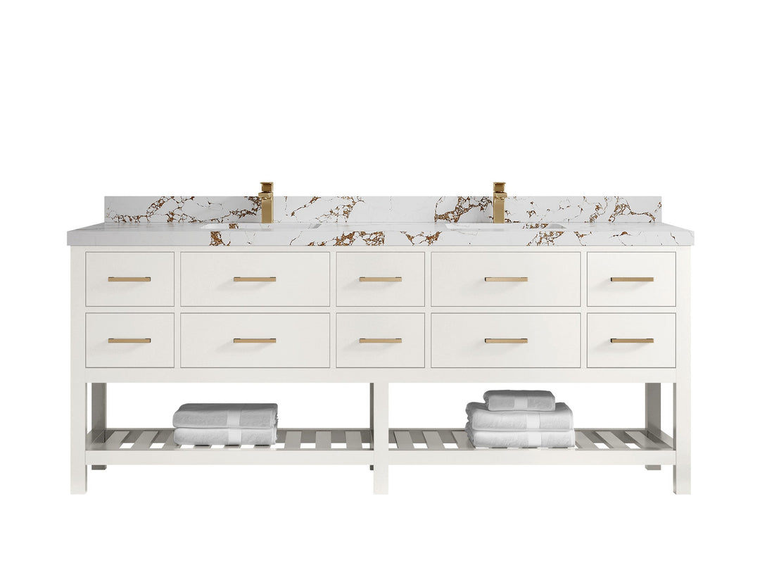 Parker 84 in. W x 22 in. D Double Sink Bathroom Vanity - Willow Bath and Vanity