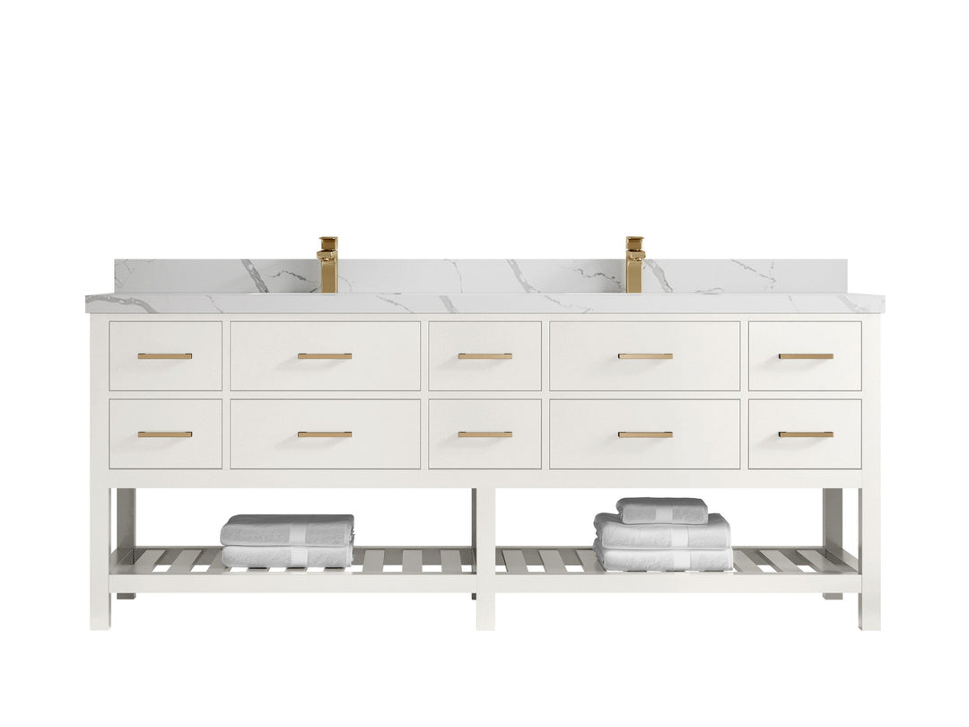 Parker 84 in. W x 22 in. D Double Sink Bathroom Vanity - Willow Bath and Vanity