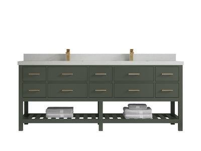 Parker 84 in. W x 22 in. D Double Sink Bathroom Vanity - Willow Bath and Vanity