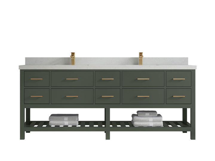 Parker 84 in. W x 22 in. D Double Sink Bathroom Vanity - photo 10