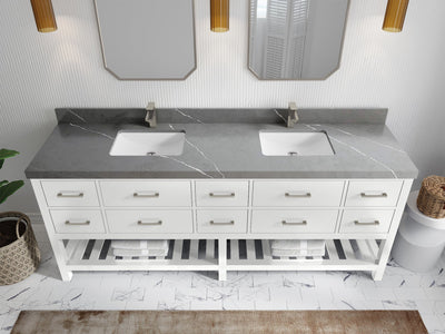 Parker 84 in. W x 22 in. D Double Sink Bathroom Vanity - Willow Bath and Vanity