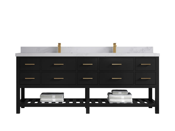 Parker 84 in. W x 22 in. D Double Sink Bathroom Vanity - photo 14