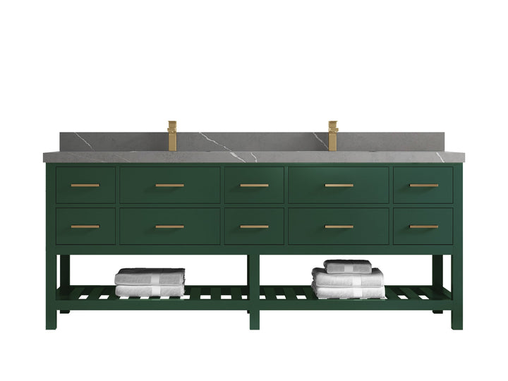 Parker 84 in. W x 22 in. D Double Sink Bathroom Vanity - photo 26