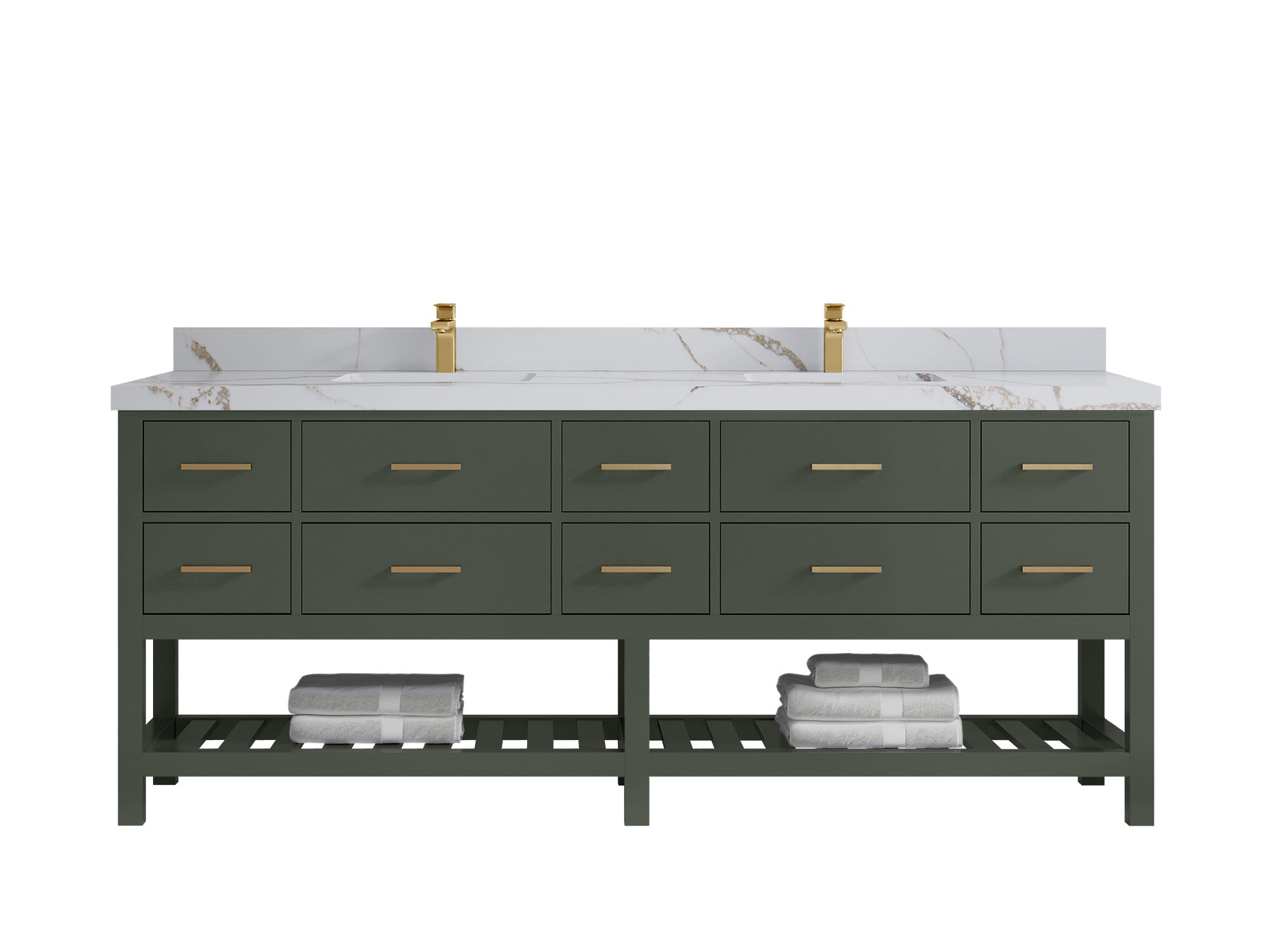 Parker 84 in. W x 22 in. D Double Sink Bathroom Vanity - Willow Bath and Vanity