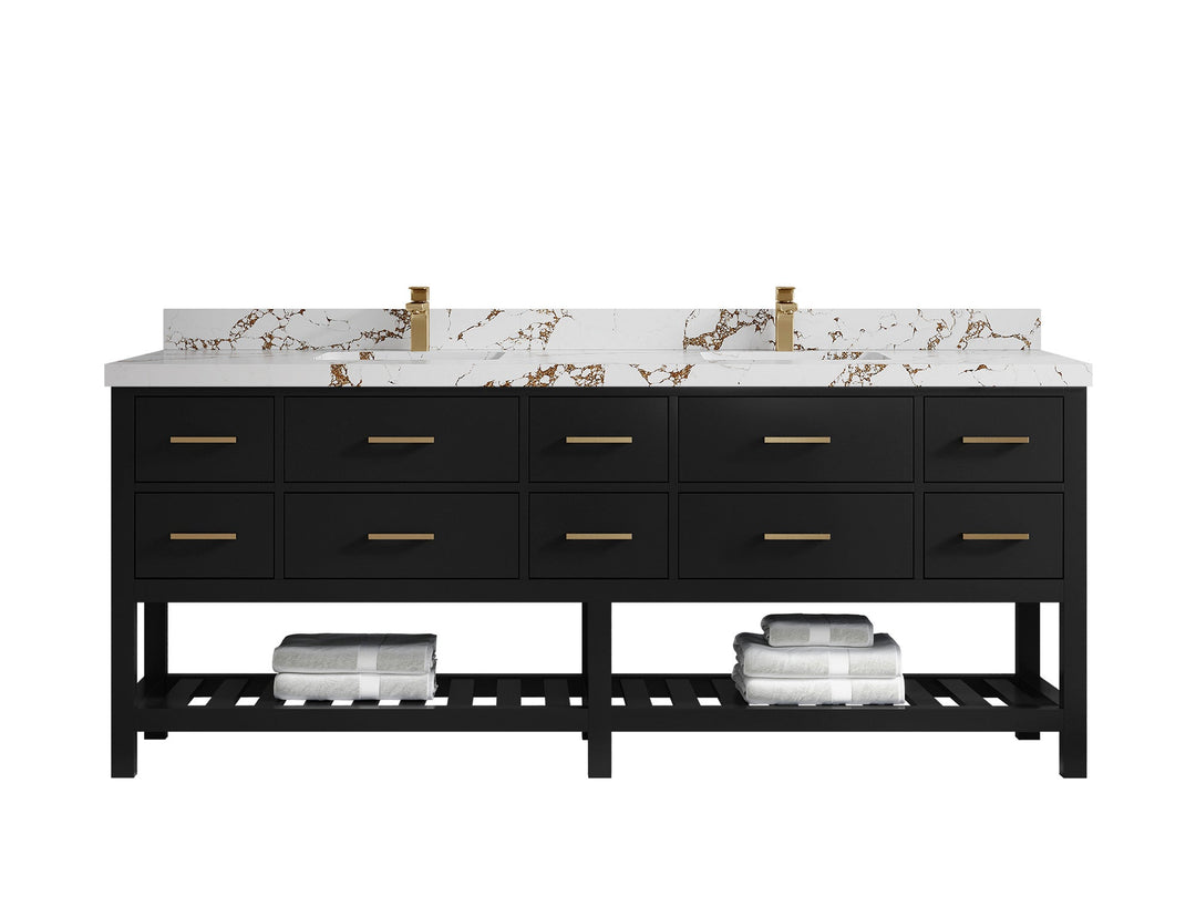 Parker 84 in. W x 22 in. D Double Sink Bathroom Vanity - Willow Bath and Vanity