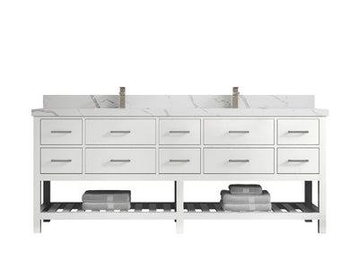 Parker 84 in. W x 22 in. D Double Sink Bathroom Vanity - Willow Bath and Vanity