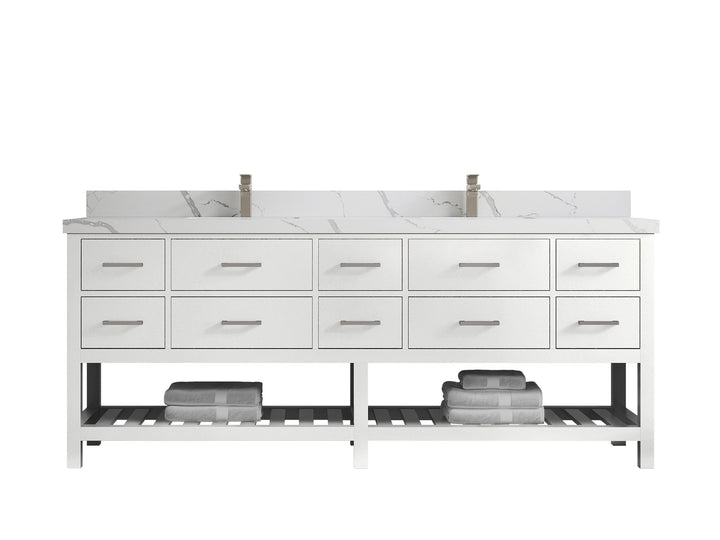 Parker 84 in. W x 22 in. D Double Sink Bathroom Vanity - photo 16
