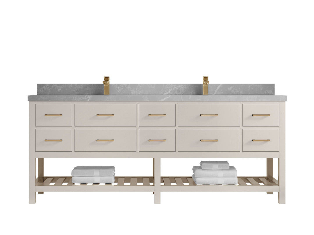 Parker 84 in. W x 22 in. D Double Sink Bathroom Vanity - Willow Bath and Vanity