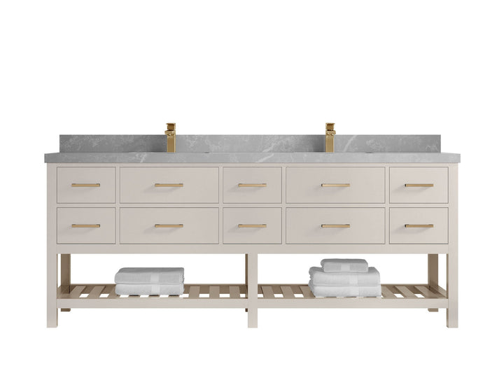 Parker 84 in. W x 22 in. D Double Sink Bathroom Vanity - photo 26