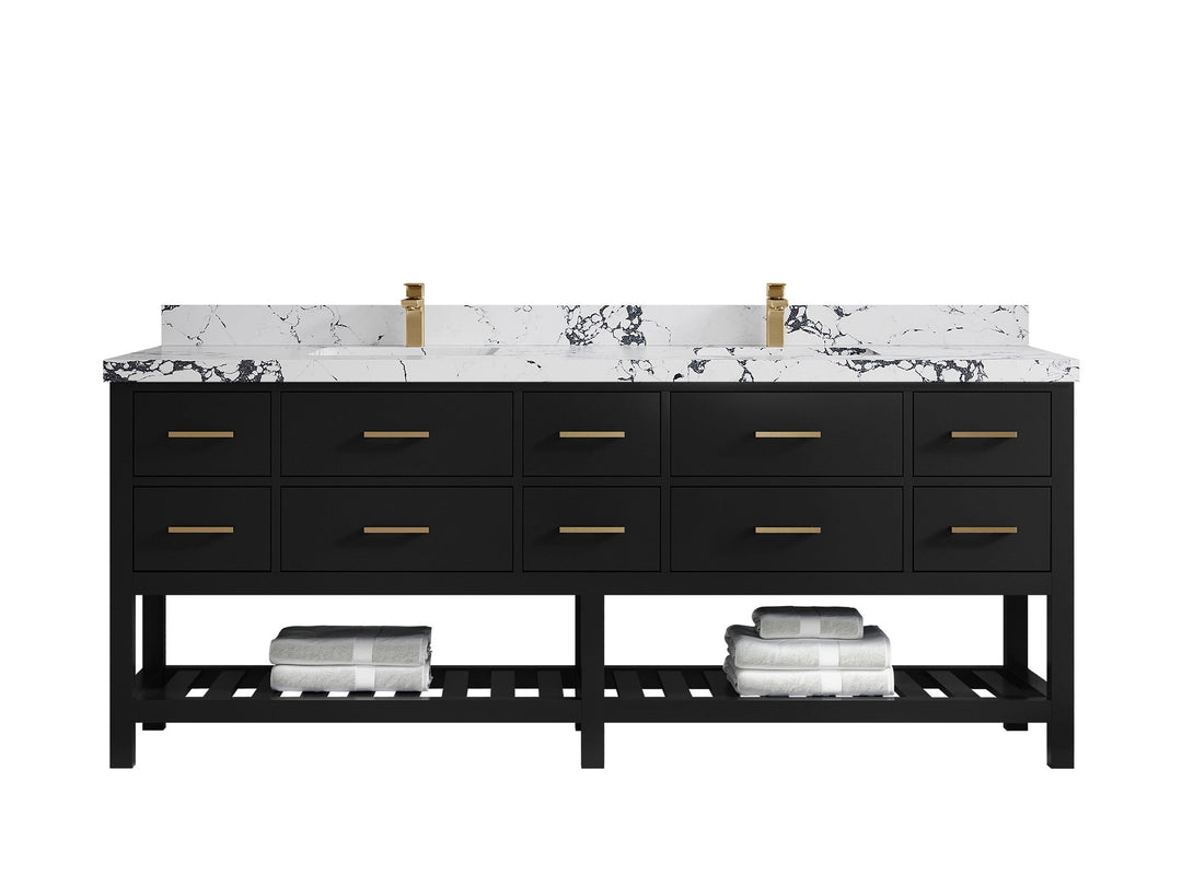 Parker 84 in. W x 22 in. D Double Sink Bathroom Vanity - Willow Bath and Vanity