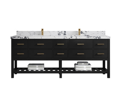 Parker 84 in. W x 22 in. D Double Sink Bathroom Vanity - Willow Bath and Vanity