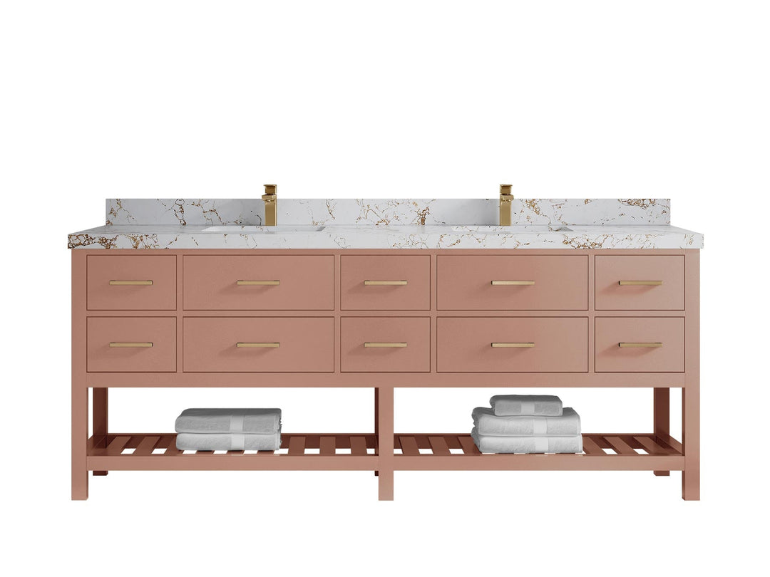 Parker 84 in. W x 22 in. D Double Sink Bathroom Vanity - Willow Bath and Vanity