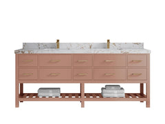 Parker 84 in. W x 22 in. D Double Sink Bathroom Vanity - photo 26