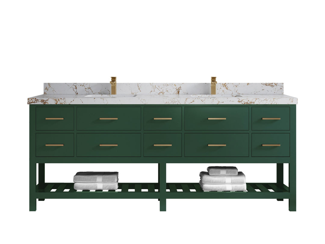 Parker 84 in. W x 22 in. D Double Sink Bathroom Vanity - Willow Bath and Vanity