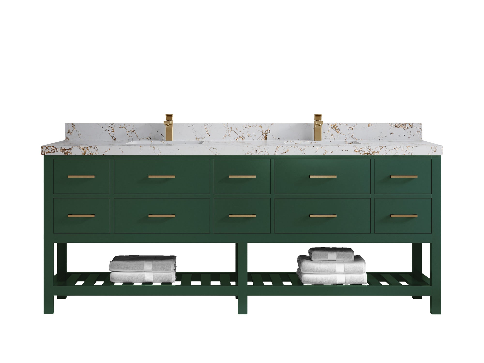 Parker 84 in. W x 22 in. D Double Sink Bathroom Vanity - Willow Bath and Vanity