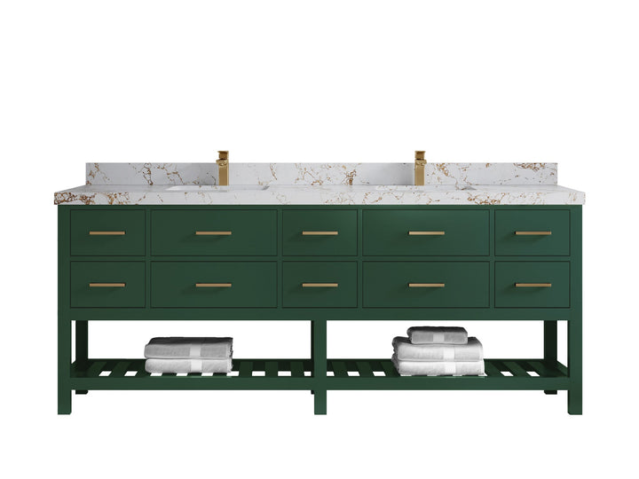 Parker 84 in. W x 22 in. D Double Sink Bathroom Vanity - photo 30