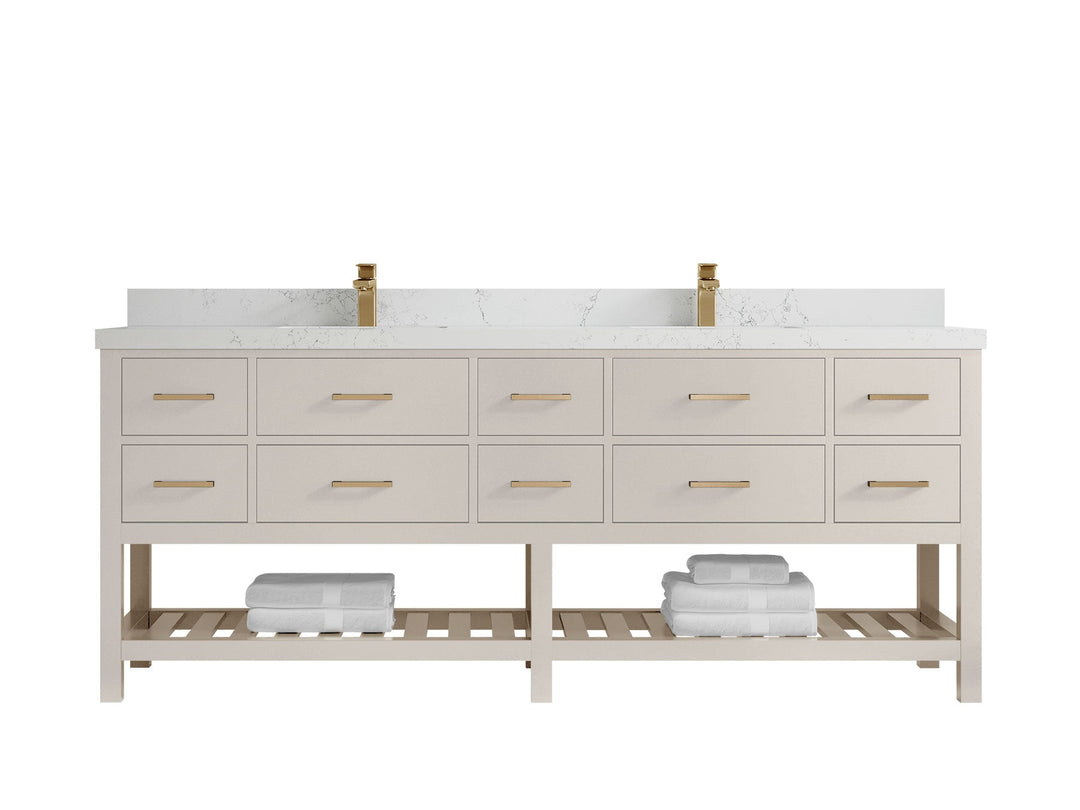 Parker 84 in. W x 22 in. D Double Sink Bathroom Vanity - Willow Bath and Vanity