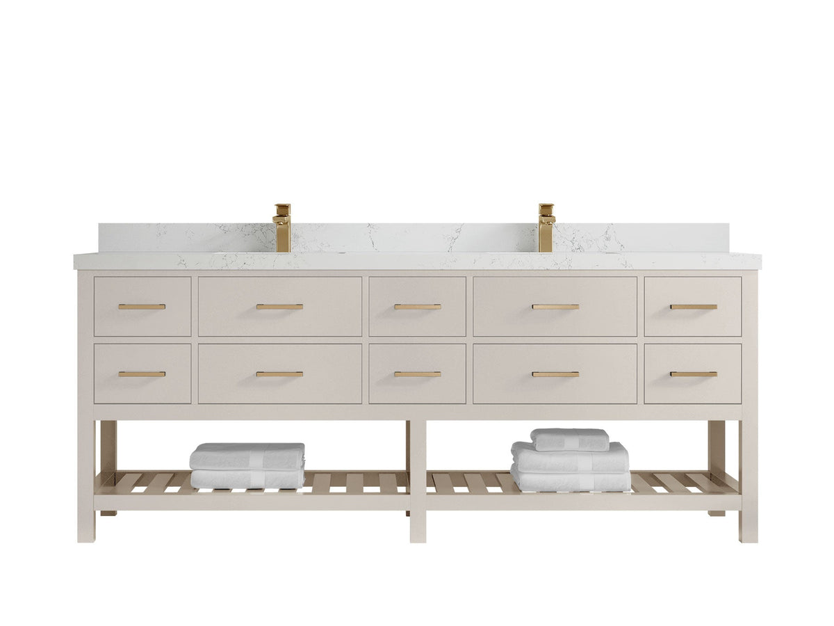 Parker 84 in. W x 22 in. D Double Sink Bathroom Vanity - Willow Bath and Vanity