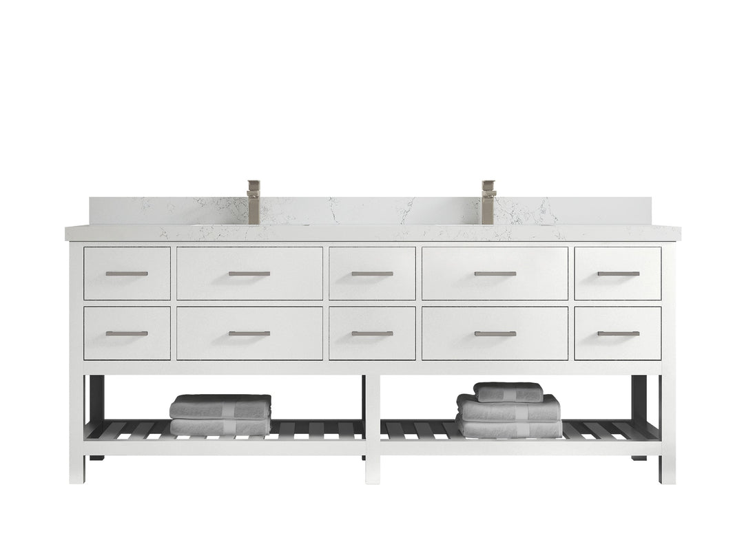 Parker 84 in. W x 22 in. D Double Sink Bathroom Vanity - Willow Bath and Vanity
