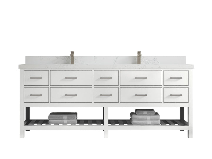 Parker 84 in. W x 22 in. D Double Sink Bathroom Vanity - photo 42