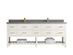 Parker 84 in. W x 22 in. D Double Sink Bathroom Vanity - photo 27