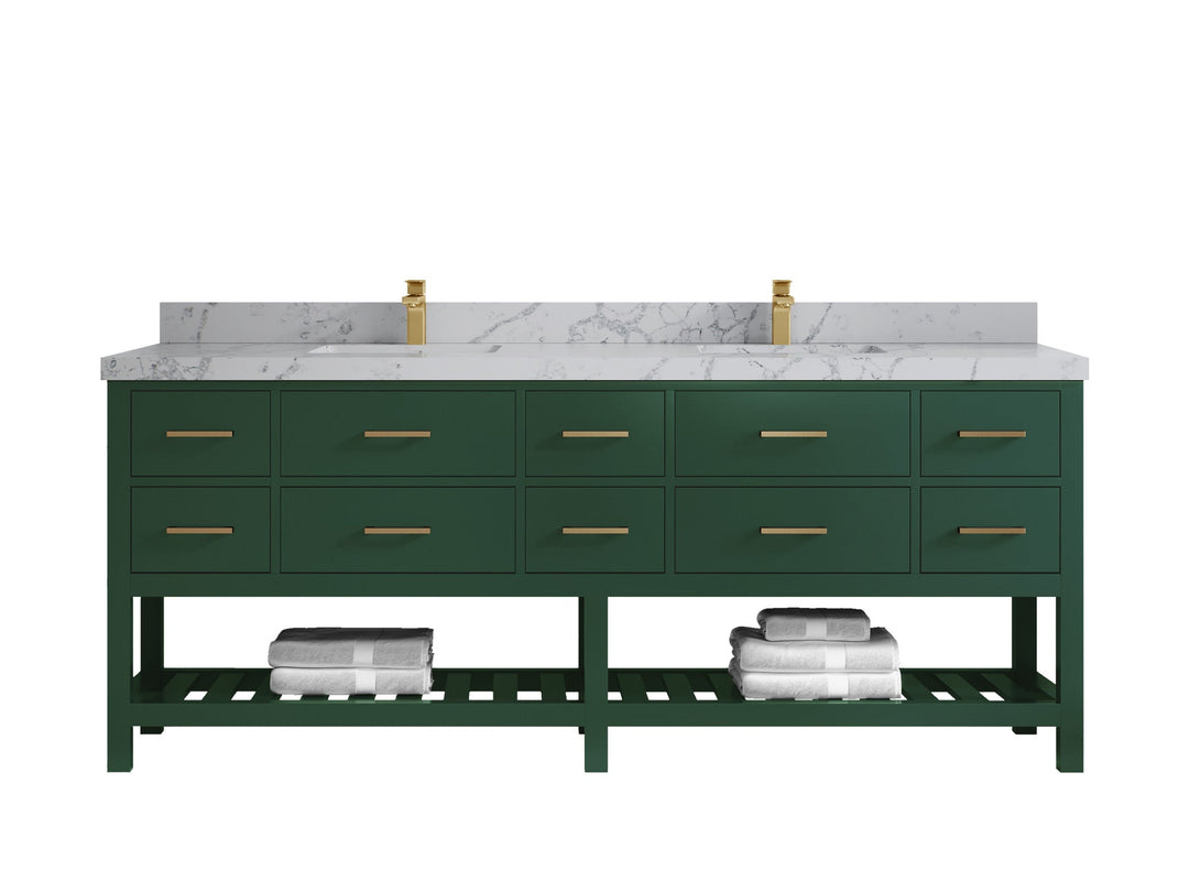 Parker 84 in. W x 22 in. D Double Sink Bathroom Vanity - Willow Bath and Vanity