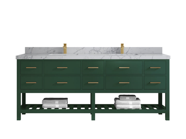 Parker 84 in. W x 22 in. D Double Sink Bathroom Vanity - photo 34